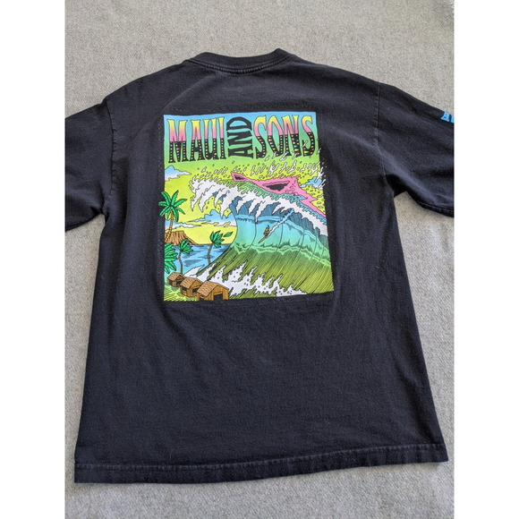 Maui And Sons Surf Mens Long Sleeve Shirt Size Medium - Picture 4 of 8